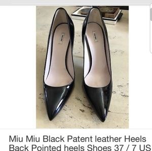 Miu Miu black shoes